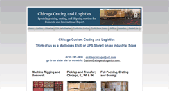 Desktop Screenshot of chicagocratingandlogistics.com