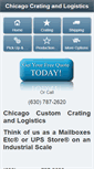 Mobile Screenshot of chicagocratingandlogistics.com