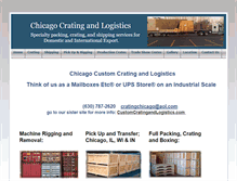 Tablet Screenshot of chicagocratingandlogistics.com